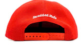 Limited Edition Fitness Addict Snap Back: Red with White Embroidery