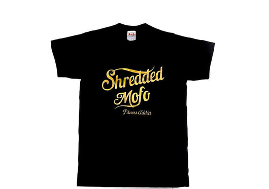 Limited Edition Shredded Mofo T-shirt : Black (with Gold letters)