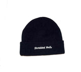 Fitness Addict Beanie: Black with White Embroidery