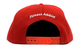 Limited Edition Shredded Mofo Snap Back: Red with White Embroidery