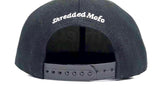 Fitness Addict Snap Back: Black with White Embroidery
