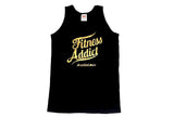 Limited Edition Fitness Addict Tank Top : Black (with Gold letters)