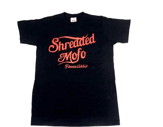 Shredded Mofo T-shirt: Black (with red letters)