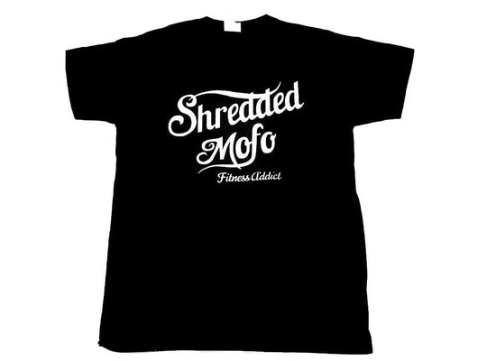 Shredded Mofo T-Shirt : Black (with white letters)
